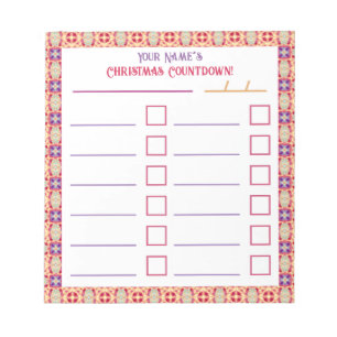 Bloc De Notas Personalizado Jolly Bright Navidades Planner Check