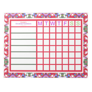 Bloc De Notas Personalizado Jolly Navidades Chicas del TDAH Plan