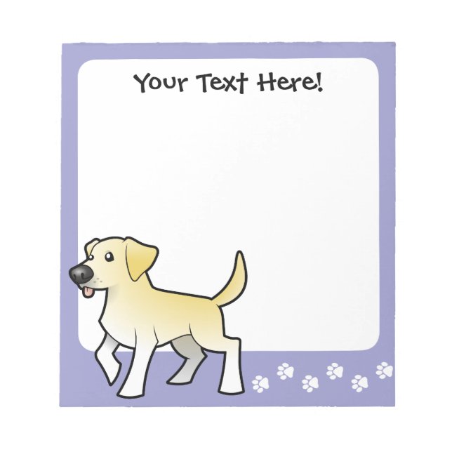 Bloc De Notas Personalizado Labrador Retriever (Frente)