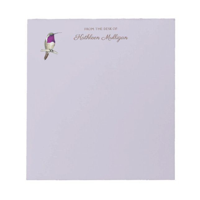 Bloc De Notas Personalizado Lucifer Hummingbird Notepad (Frente)