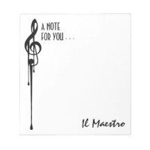 Personalizado MELTPOINT WHITE Black G-Clef 'Il Mae