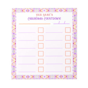 Bloc De Notas Personalizado Merry Bright Navidades Planner Check