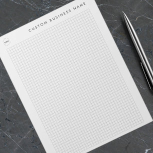 Bloc De Notas Personalizado minimalista Nombre comercial y logot