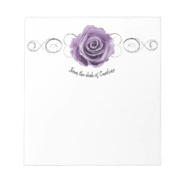 Bloc de notas personalizado morado Rosa