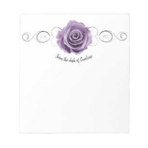 Bloc de notas personalizado morado Rosa