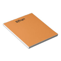Bloc de notas personalizado naranja