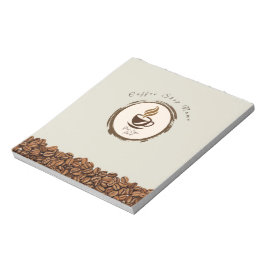 Bloc de notas personalizado para cafetería – Logo