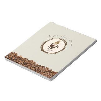 Bloc de notas personalizado para cafetería – Logo 
