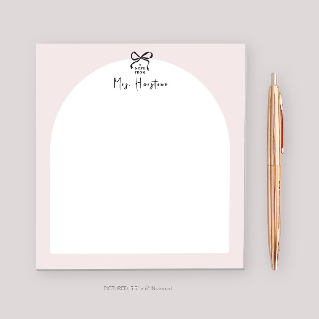 Bloc De Notas Personalizado Para El Diseño De Bow  (Subido por el creador)