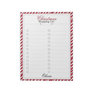 Bloc de notas personalizado para lista de compras