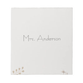 Bloc de notas personalizado para maestros Minimali