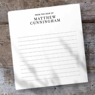 Bloc De Notas Personalizado personal moderno y elegante minimali
