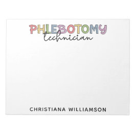 Bloc De Notas Personalizado Phlebotomy Technician PBT Phlebotomy