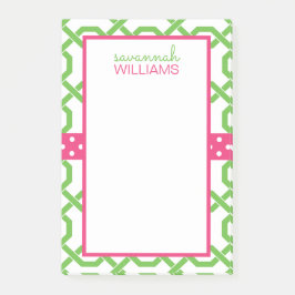 Bloc de notas personalizado post-it de Lattice y G
