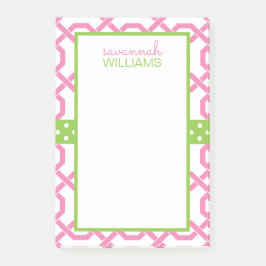 Bloc de notas personalizado post-it de Lattice y G