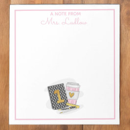 Bloc De Notas Personalizado Primer Grado Reconocimiento de Maest