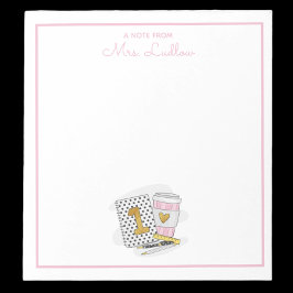 Bloc De Notas Personalizado Primer Grado Reconocimiento del Prof