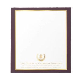 Bloc De Notas Personalizado profesional legal