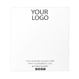 Bloc De Notas Personalizado profesional Logotipo de empresa blan