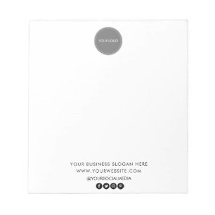 Bloc De Notas Personalizado profesional Logotipo de empresa blan