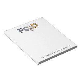 Bloc De Notas Personalizado PsyD Médica de Psicóloga