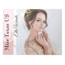 Bloc De Notas Personalizado Purpurina Pastel