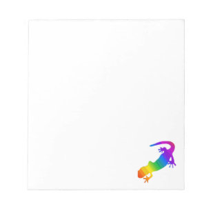 Bloc De Notas Personalizado Salamander a rayas arcoiris