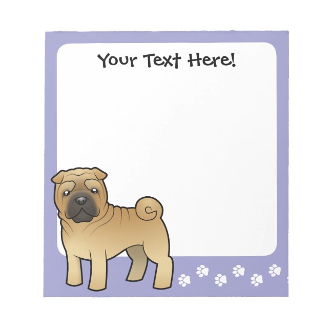 Bloc De Notas Personalizado Shar Pei (Frente)
