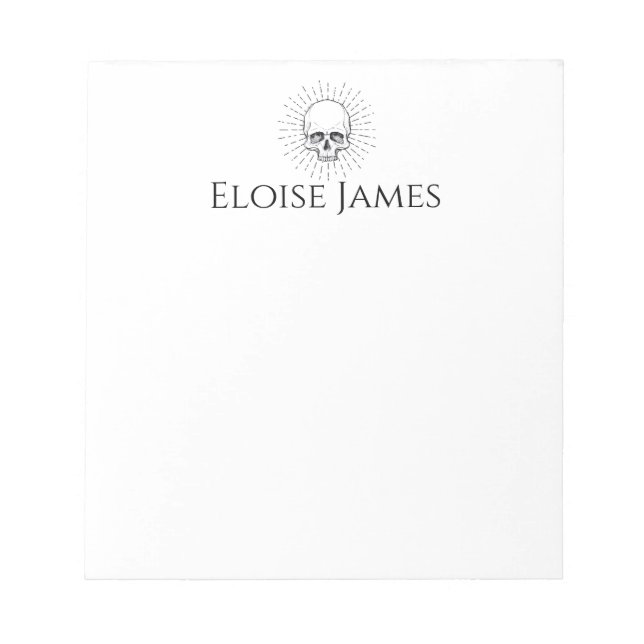 Bloc De Notas Personalizado Skull  (Frente)