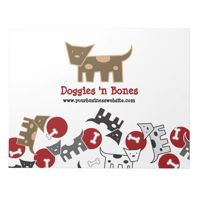 Bloc De Notas Personalizado Spoks Doggies & Bones Cute Divertido (Frente)