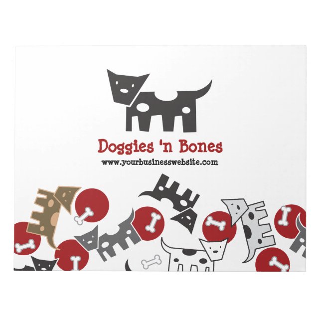 Bloc De Notas Personalizado Spoks Doggies & Bones Cute Divertido (Frente)