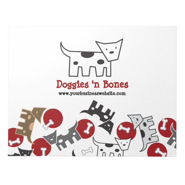 Bloc De Notas Personalizado Spoks Doggies & Bones Cute Divertido (Frente)