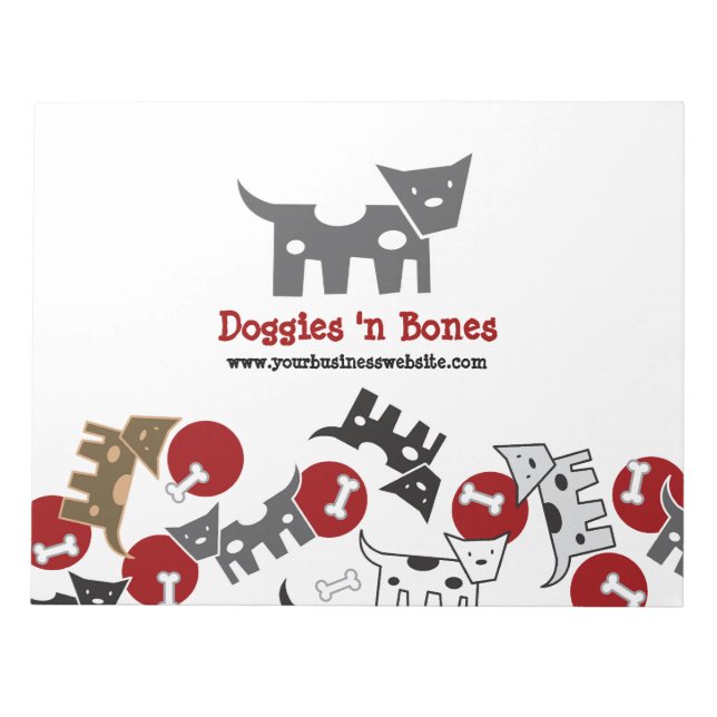 Bloc De Notas Personalizado Spoks Doggies & Bones Cute Divertido (Frente)