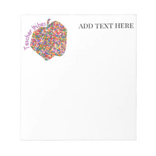 Bloc De Notas Personalizado Teacher Vibes Notepad