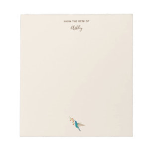 Bloc De Notas Personalizado Violetear Hummingbird Notepad
