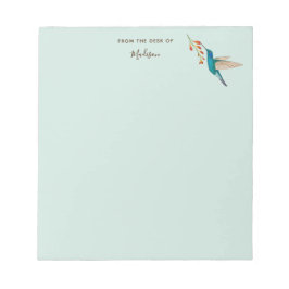 Bloc De Notas Personalizado Violetear Hummingbird Notepad