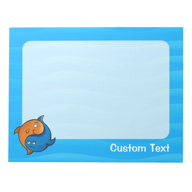 Bloc De Notas Personalizado Yin Yang Fish (Frente)
