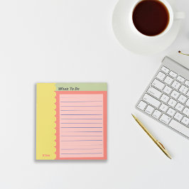 Bloc De Notas Personalizar colorido para hacer la compra de list