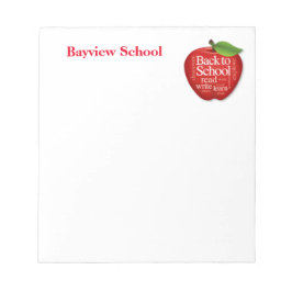Bloc De Notas Personalizar de vuelta a la escuela