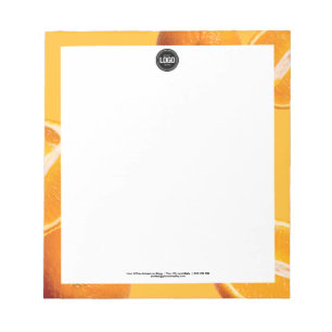 Bloc De Notas Personalizar negocio   Empresa Naranja