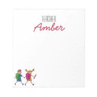 Bloc De Notas Personalizar Teacher y Kids Notepad