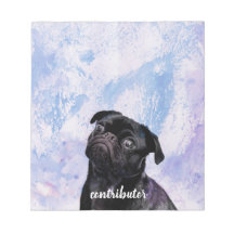 Personalizar tu propio perro colaborador negro pug