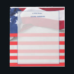 Bloc De Notas Personalized American Flag Patriotic USA<br><div class="desc">Personalized American Flag Patriotic USA Gifts!</div>