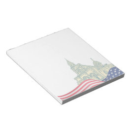 Bloc De Notas Personalized American Flag Patriotic USA 