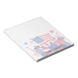 Bloc De Notas Personalized American Flag Patriotic USA 