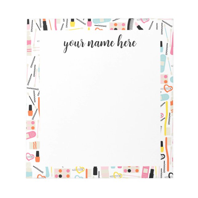 Bloc De Notas Personalized Beautician Notepad (Frente)