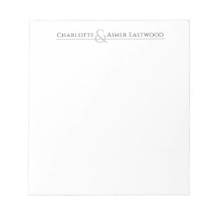 Bloc De Notas Personalized Couples Stationery
