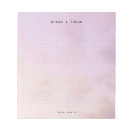 Bloc De Notas Personalized dreamy clouds, pastel aesthetic Grid