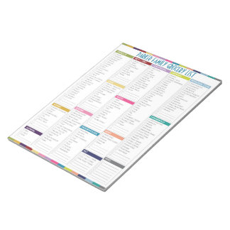 Bloc De Notas Personalized Grocery List Notepad
