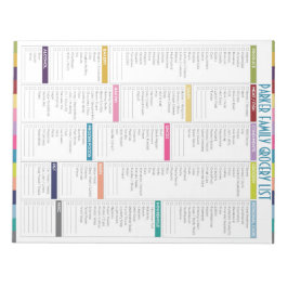Bloc De Notas Personalized Grocery List Notepad